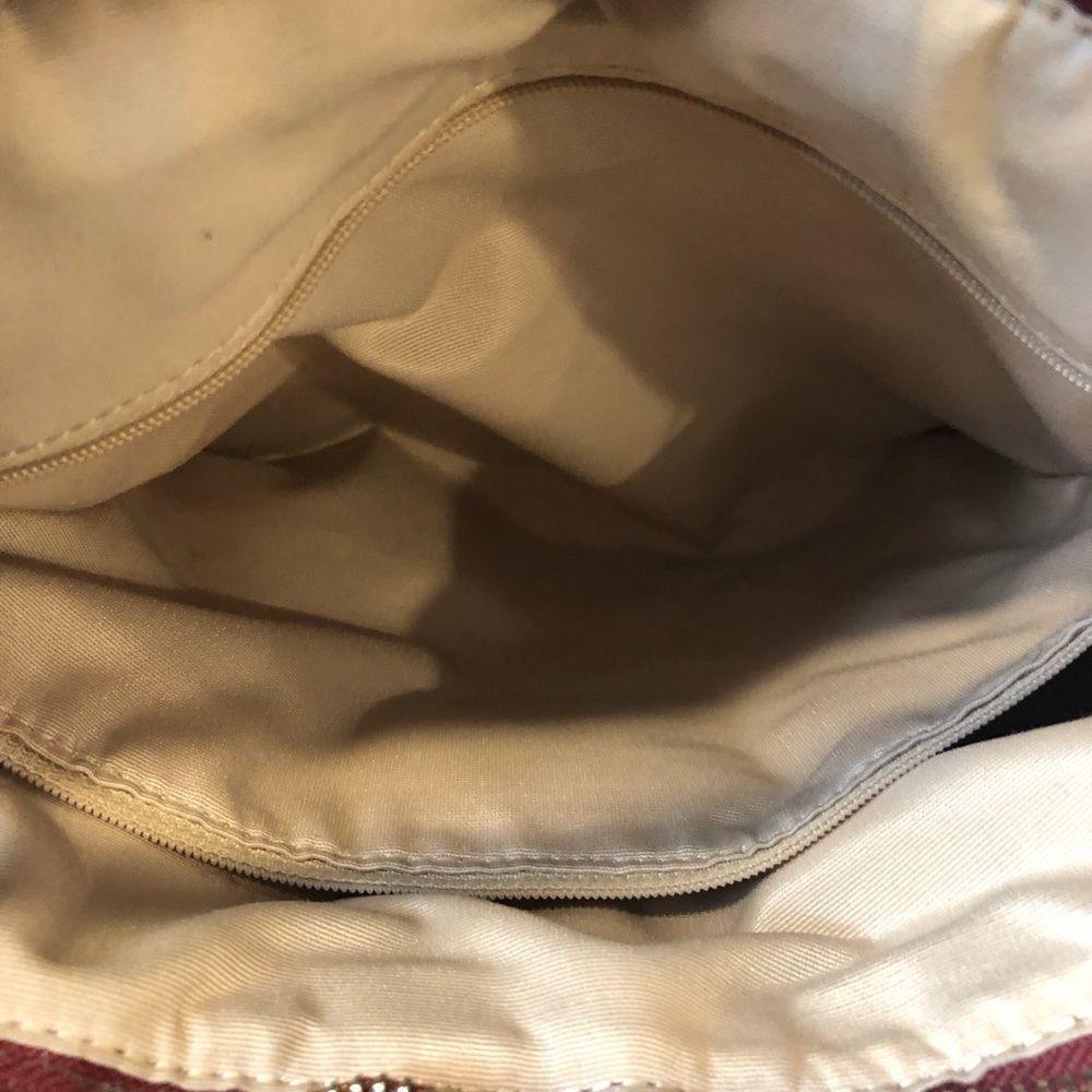 Coach maroon burgundy top zip shoulder bag - Picture 13 of 15